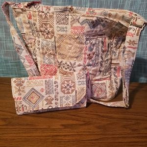 Handmade Aztek Print Purse and Matching  Wallet